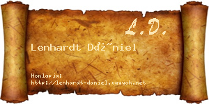 Lenhardt Dániel névjegykártya